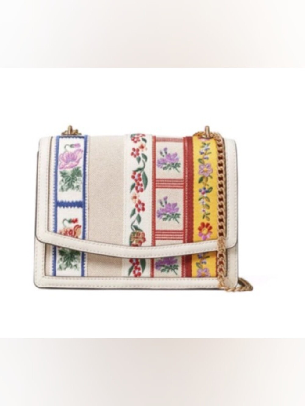 Tory Burch Emerson Patchwork Floral Embroidered Bag